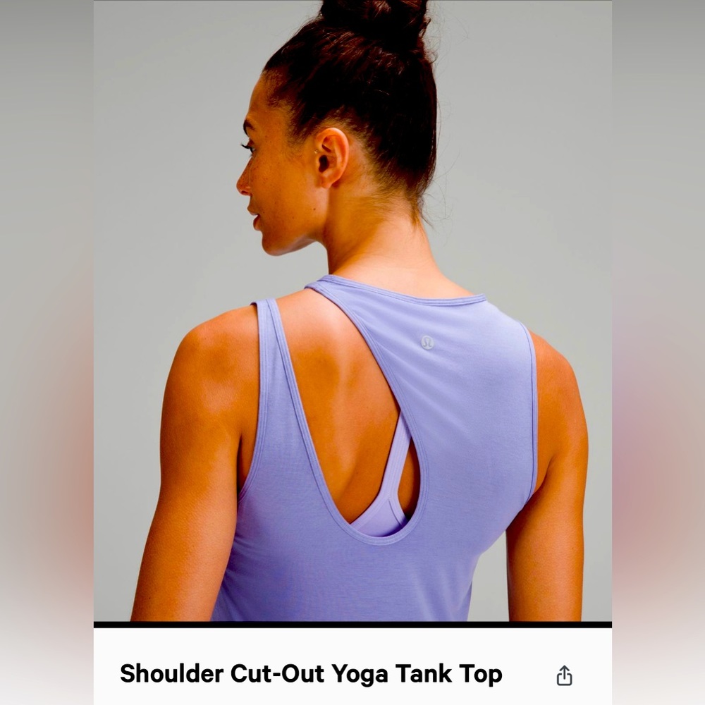 Lululemon Shoulder Cut Out Yoga Tank Top NWT